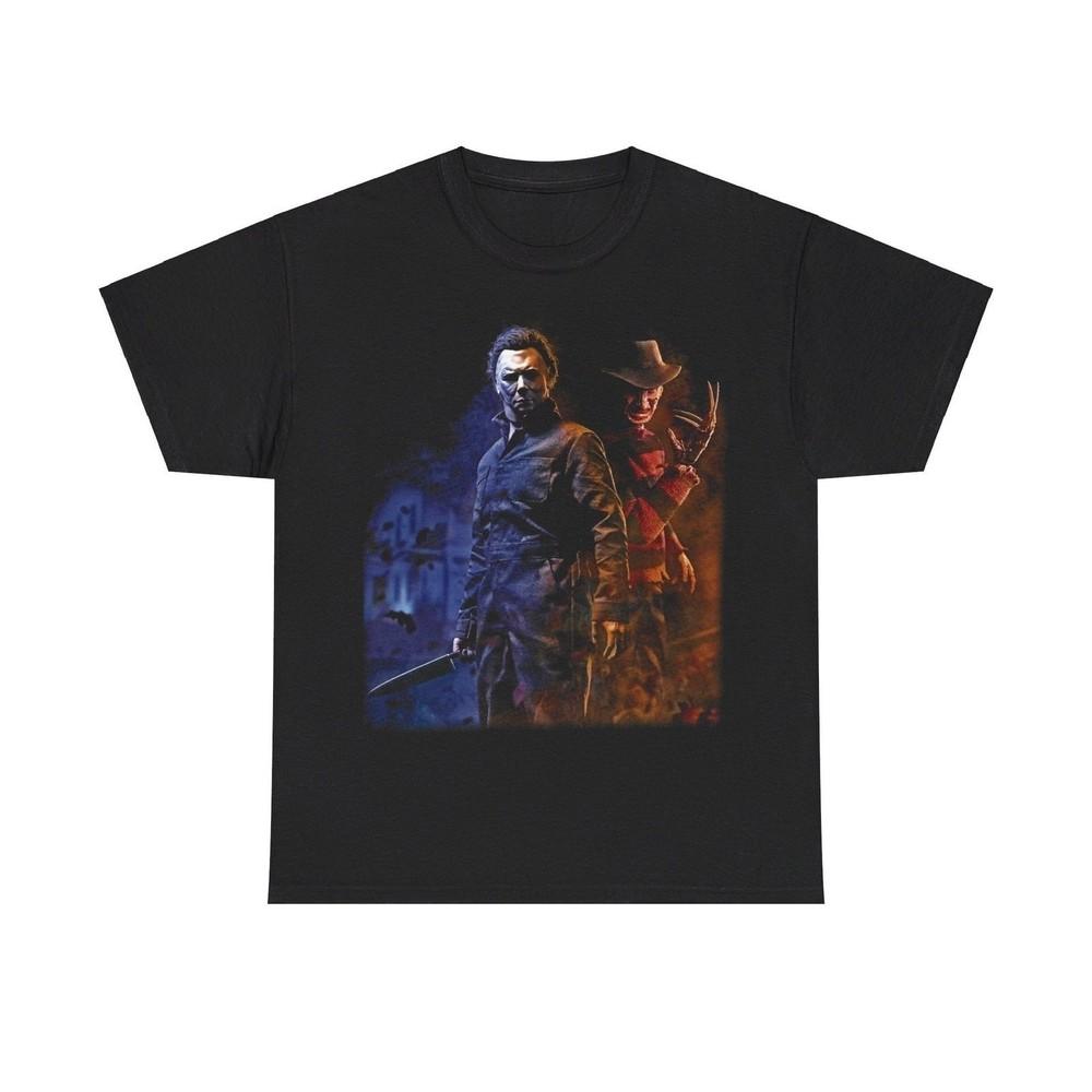 

Michael Myers Freddy Krueger Duo Halloween Movie T-shirt M