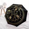 Compass Rose with Lighthouse - Nautical DecorUmbrella, Portable 3-Fold Umbrella for Men & Women,Christmas Gift ES103