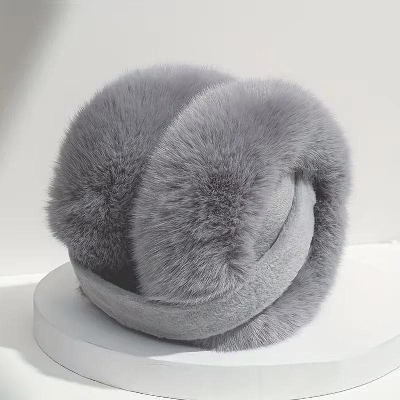 Warm Plush Earmuffs for Winter – Soft Ear Covers with Earflap Design for Men Women Outdoor Cold Weather Protection