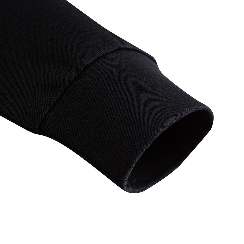 Anta Lifestyle Series Fashion Casual Loose Comfortable Campus Versatile Sports Pullover Hoodie Unisex Hoodies Black 972618704-5