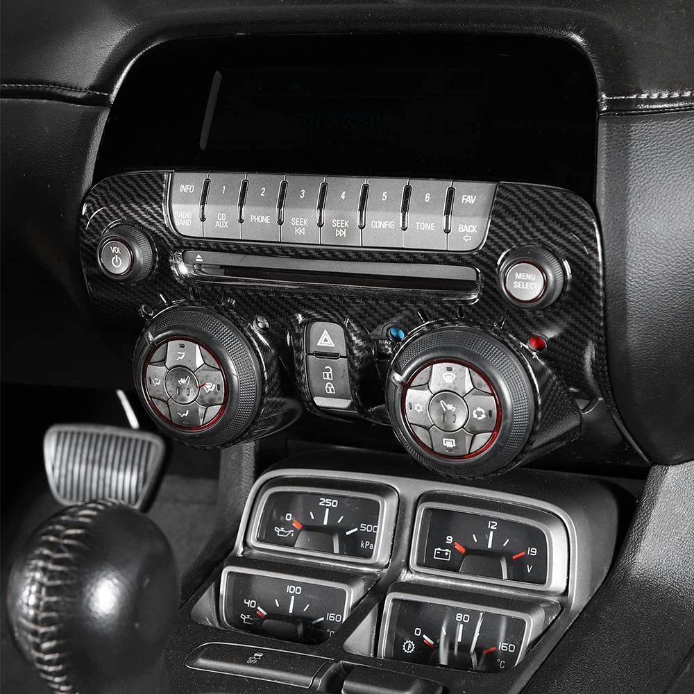 Center Console Multimedia Panel Decoration Cover for Chevrolet Camaro 2010 2011 2012 2013 2014 2015 Car Interior Accessories