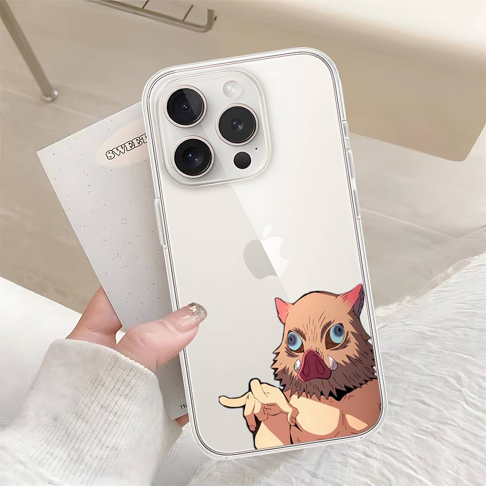 I-Inosukes Phone Case For Iphone17 16 15 11 13 14 Pro Max 7 8 Plus X Xr Xs Max Se2020 12mini Transparent Cov