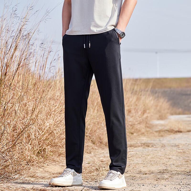 VEE KELLEN Men's Casual Quick-Dry Straight-Leg Pants