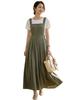 Summer Camisole Dress with Buttons and Back Ribbon Perfect for Spring Summer [ZeoYoee] Women's - Figure-Flattering, Stylish, Outings, Commuting, &