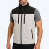 Men's Lightweight Softshell Vest with Zipper Pockets Windproof Sleeveless Jacket for Hiking Golf Outdoor Outwear Windbreaker
