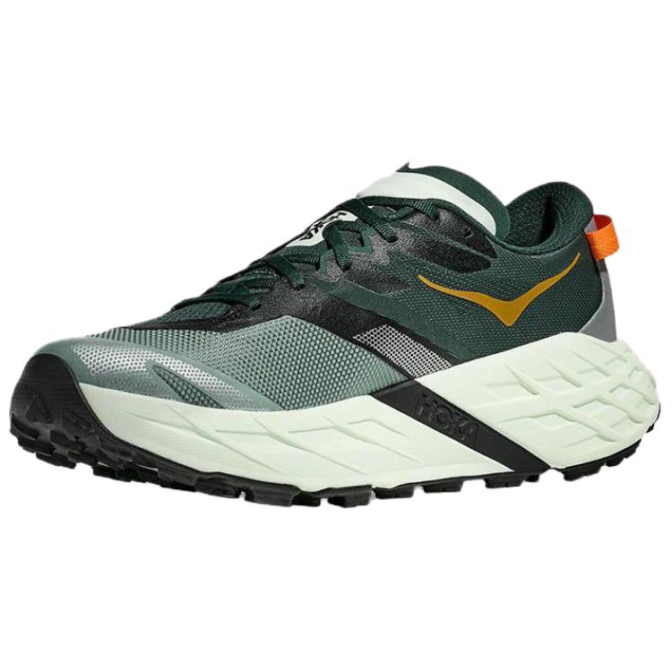 HOKA One One SPEEDGOAT 7 Trail Running Shoes Men's Green Wide Fit 1171930-BFS