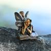 Handmade Angel Girl Statue Cute Fairy Desktop Ornament Durable Fairy Figurines  Outdoor