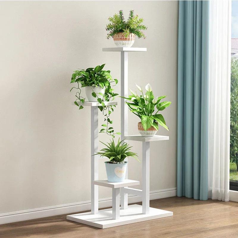 Flower Rack Multi Flower Vase Rack Simple Shelf Storage Stand For Flowers Indoor Plant Stand Simple Shelf Storages Pot Holder