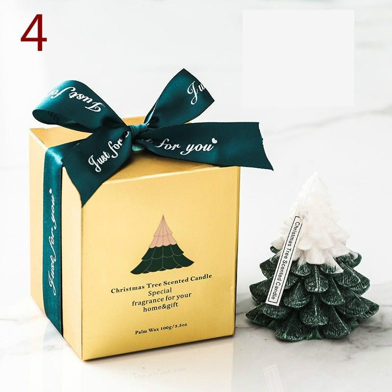 

Рождественская елка Ароматерапевтическая свеча Ледяной цветок Свеча-самодельная свеча Атмосфера Макет 4