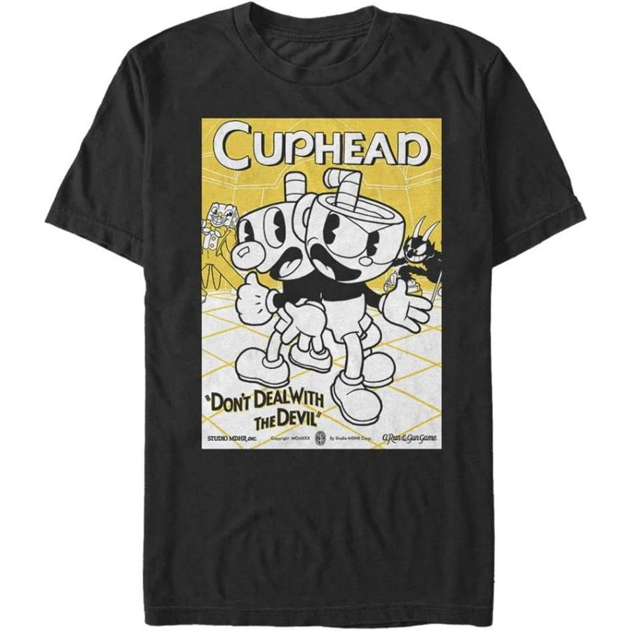 Fifth Sun Mens Cuphead Poster T-shirtT-Shirt XXXXXL чёрный