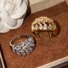 Elegant Irregular Crushed Diamond Ring for Women: High-End, Super Shiny Index Finger Accessory
