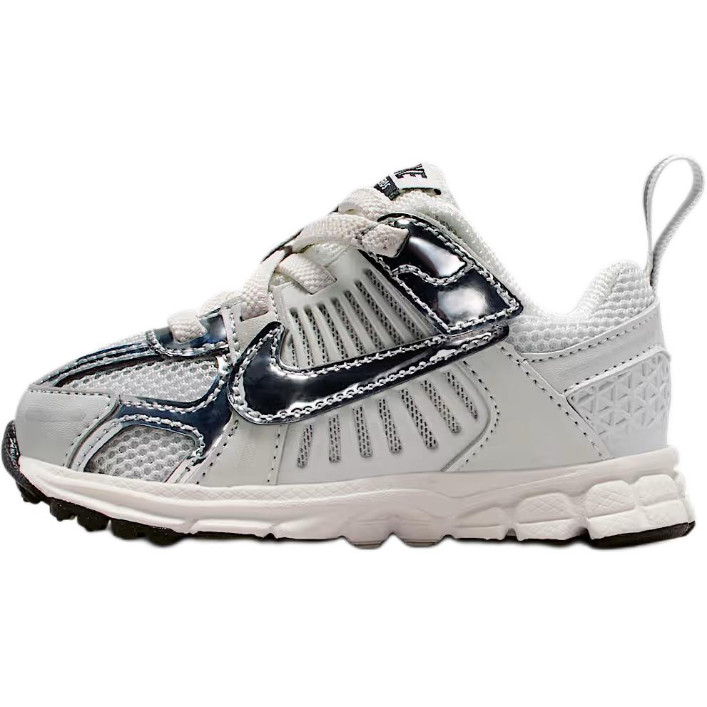 New Nike Vomero 5 Abrasion Resistant Low Top Toddler Shoes Gray Chrome Plated Infant And Toddler IM9466-001