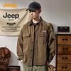 JEEP Men's Casual 100% Cotton Long-Sleeve Shirt