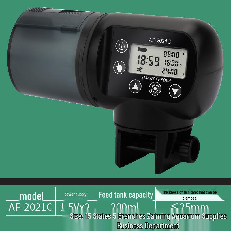Smart Large-Capacity Automatic Fish Feeder Timer for Aquariums