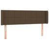 VidaXL LED Headboard Bedroom Furniture Double Bed Accessory Head of Bed Frame Interior Dark Brown 3123237