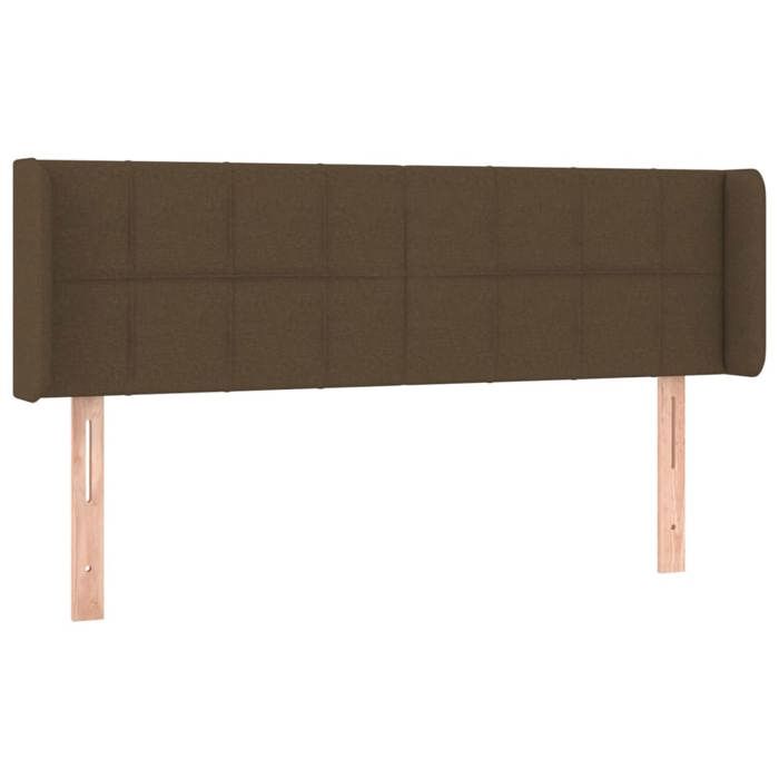 VidaXL LED Headboard Bedroom Furniture Double Bed Accessory Head of Bed Frame Interior Dark Brown 3123237