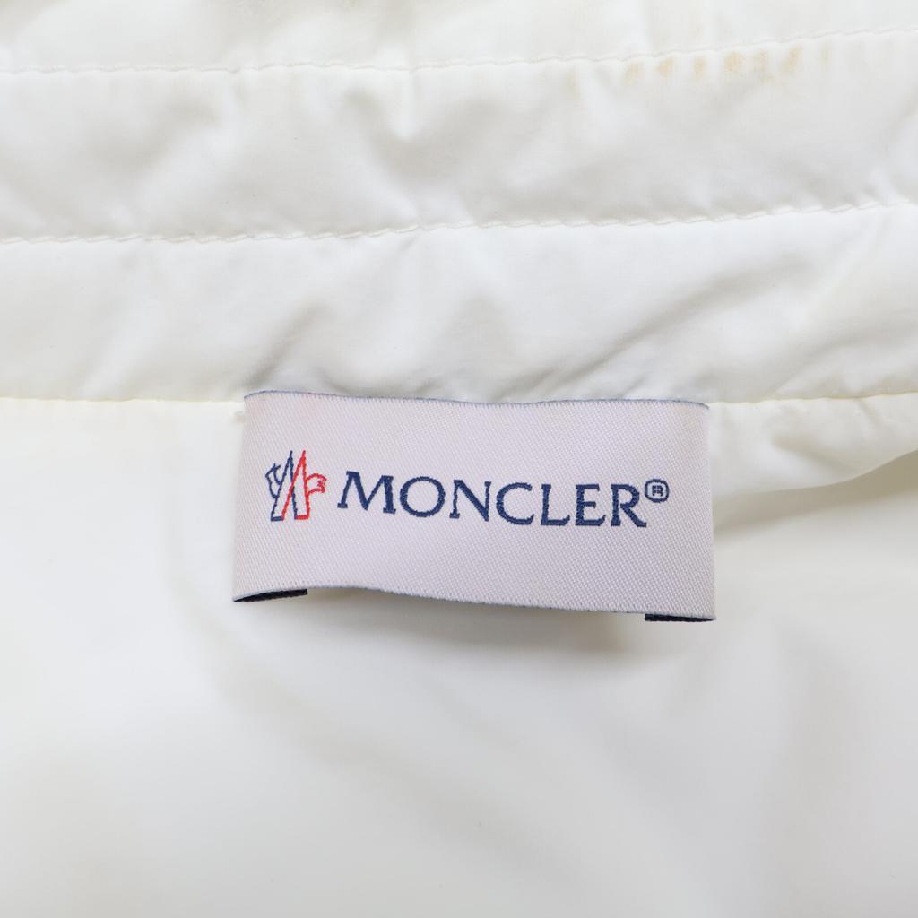 MONCLER [Domestic regular / 22 year production] H20939B00022 CARDIGAN TRICOT knit x mouton switching down coat XS whiteUsed