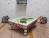 Hand Painted Wooden Chowki: Rajasthani Coffee Table, Ethnic Home Decor