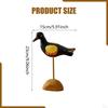 Wooden Seagull Figurine Animal Sculpture Art Figurines Artwork Sea Birds Statue Coastal Decor for