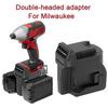 2-in-1 Konverter-Adapter für 2 Pakete Für Milwaukee 18V Akku Zu Für Milwaukee 18V Akku-Elektrowerkzeug Arbeitszeit verlängern