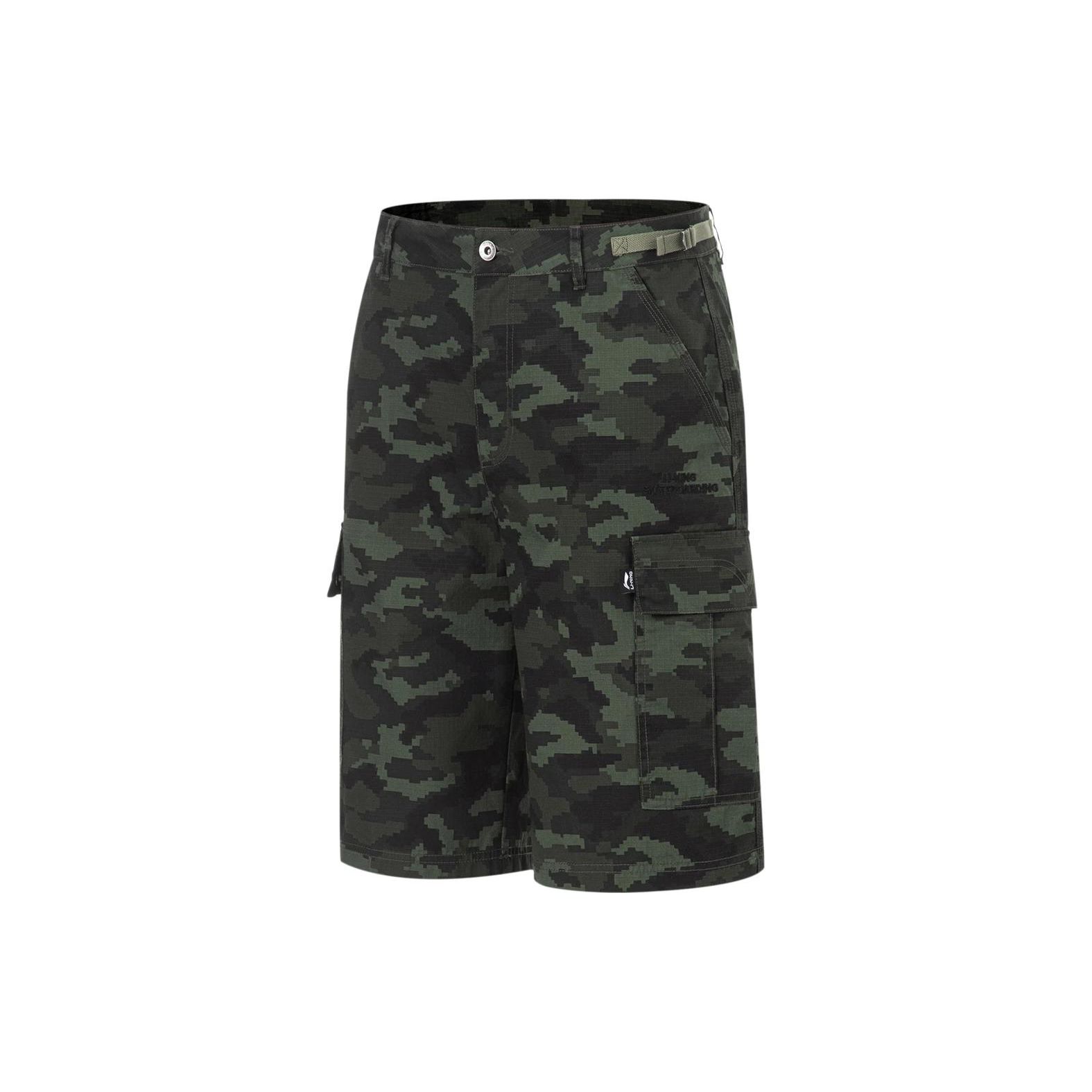 

Li Ning Golden Era Casual Shorts Camouflage Print Men shorts AKST043-2 S
