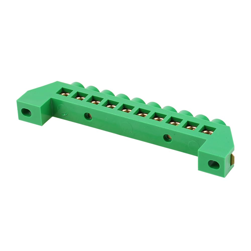 Bridge Design Zero Line 4-12 Pole Screw Brass Copper Grounding Strip Terminal Block Connector