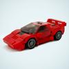 Sports Car Toy Gift MOC-76885 W8 Assembled Building Blocks Retro Car Convertible For Boys