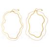 Niche Simple Double-Layer Stacked Blades With Stainless Steel Temperament Versatile And Non-Fading Collarbone Chain