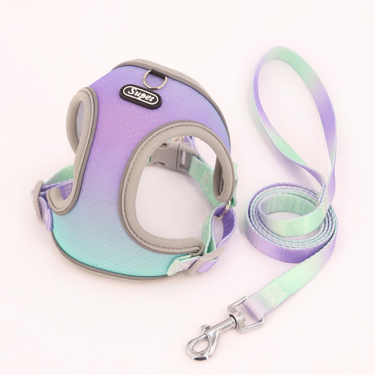 Supet Pet Step-in Dog Harness, Adjustable Reflective Soft Dog Harness, Breathable Dog Vest Harness for Cats Puppy M