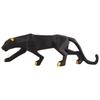 Geometrische Jaguar-Figur für Heimdeko-Artikel | Schwarzer Panther-Figur | Geparden-Figur für Schreibtisch-Dekorationsartikel
