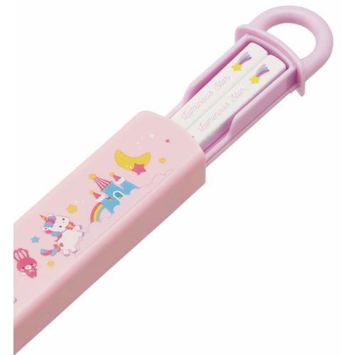Skater Children's Antibacterial Slide Chopsticks Box Set Unicorn Girls Made in Japan ABS2AMAG-A