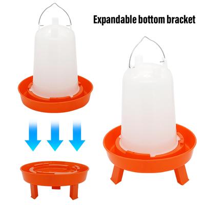 1.5L Automatic Chicken Water Bucket With Leg Plastic Poultry Rooster Hen Feeding Device Farm Animal Watering Supplies