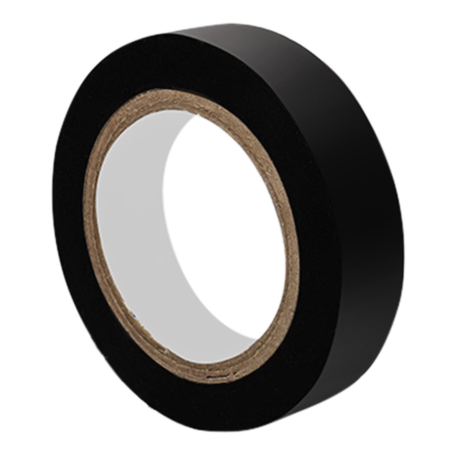 Black PVC Electrical Tape Industrial Grade PVC Electrical Insulating Tape for Improvement Electrical Equipment 10m_Black