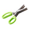 ETUCYNG 13.5x6.3cm Five-Layer Kitchen Vegetable Cutter, Stainless Steel Kitchen Scissors, Food Scissors, Household Vegetable Scissors with Comfort Gri