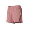 Li Ning Fitness Serie Schnelltrocknend Farbblock Buchstaben Locker Sportshorts Damen Shorts Rosen-Pink AKSS356-5