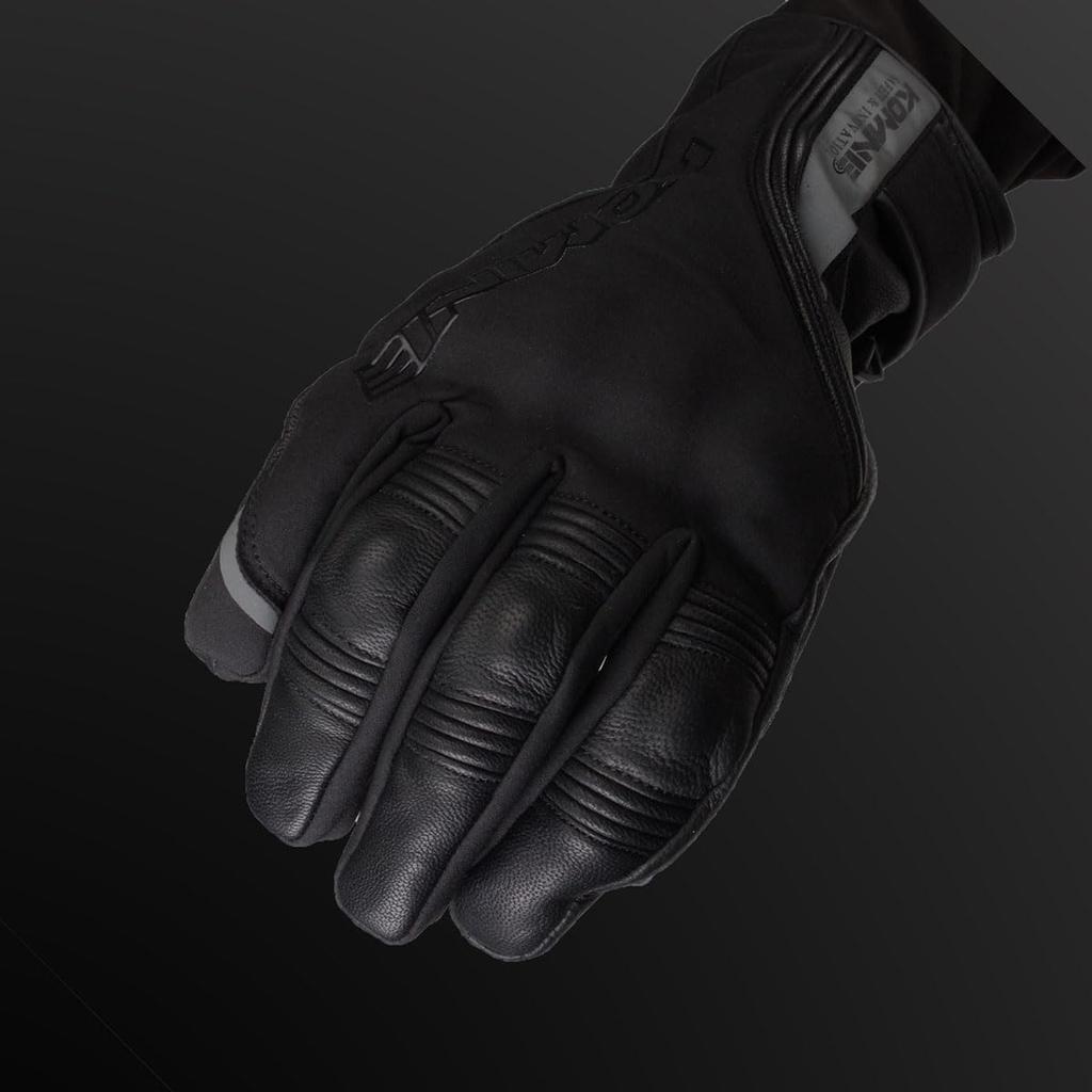 Komine Motorcycle Protective Winter Waterproof and Carbon Fiber Stretch for and Spring Gloves, Black/Red, XL, GK-837 1282, Cold-Resistant, Material,