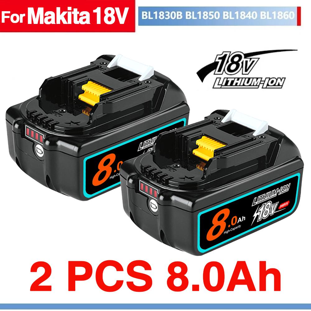 Genuine With Charger BL1860 Rechargeable Battery 18V 12000mAh Lithium Ion for Makita 18v Battery BL1850 BL1880 BL1860B LXT400