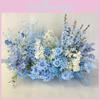 Blue Plastic Bouquet Silk Wedding For Ceiling Decoration And Aisle Arrangements