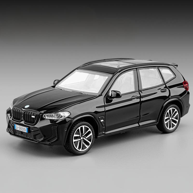 1/32 BMW X3M X3 IM SUV Alloy Metal Diecast Model Car Sound and Light Children's Toy Car High Simulation Ornament Holiday Present