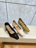 French small square head low heel Mary Jane shoes women's fashion temperament silver word with single shoes
