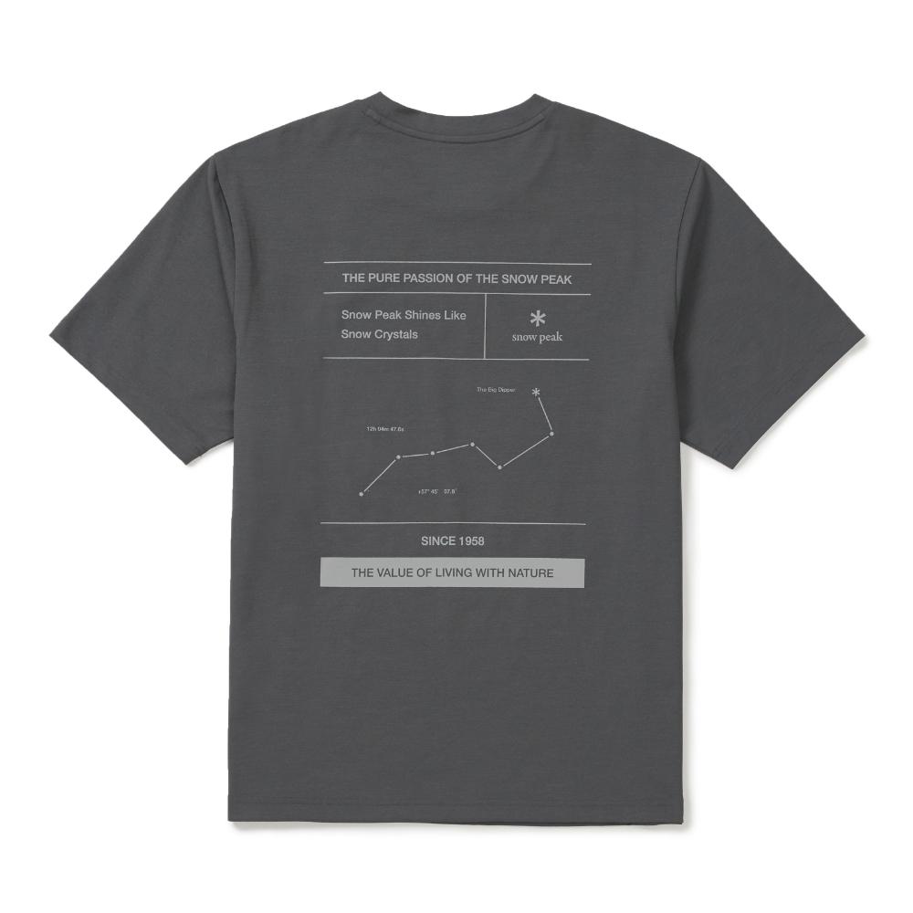 SNOWPEAK Rezen Quick-dry Graphic Short-sleeve T-shirt Rustic Khaki (S26MUTTS52)