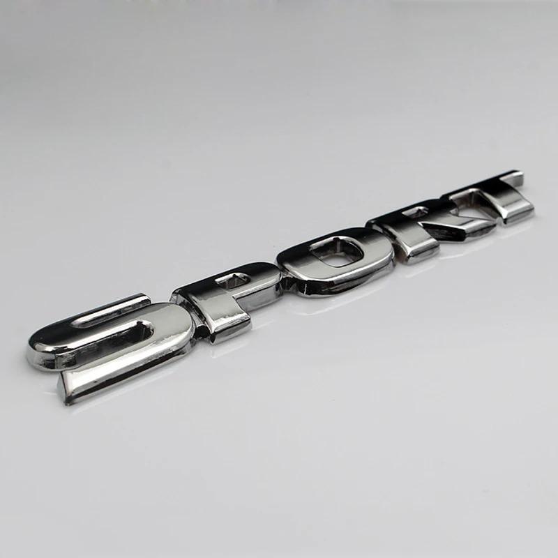 3D Chrome ABS Car Letters Logo SPORT Emblem Badge Sport Stickers Car Rear Trunk Accessories