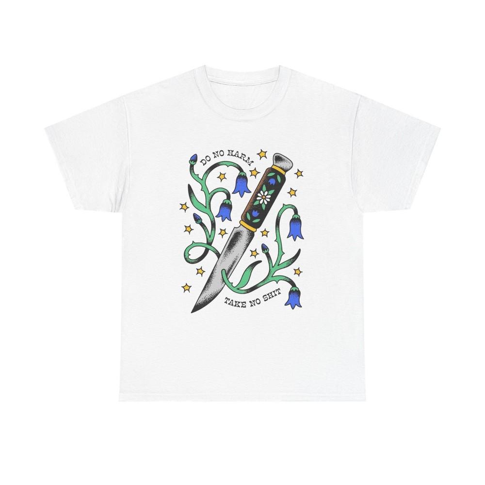 Do No Harm Sailor Jerry Graphic T Shirt Unisex Heavy Cotton Tee Unisex T-Shirt XXL