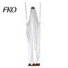 Holiday Garden Decor Hanging Swinging Ghost Halloween Decoration, LED Light Up Large Spooky Funny Yard Art with Remote Control for Outside Porch Tree,