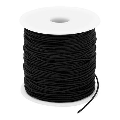 Snur elastic cu fir elastic de 1 mm X 100 m pentru margele de bricolaj Snur Snur Bijuterii Brățări Fabricare funie neagră