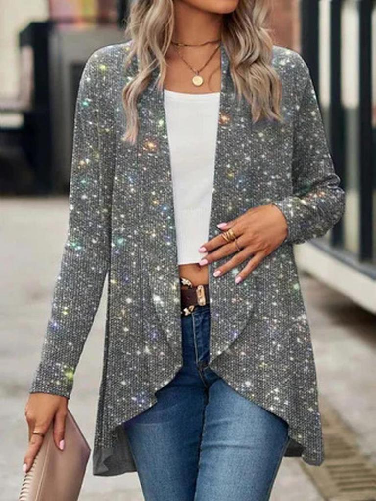 New Wish Women's Evening Jacket Long Sleeve Winter Coat Formal Small Blazer