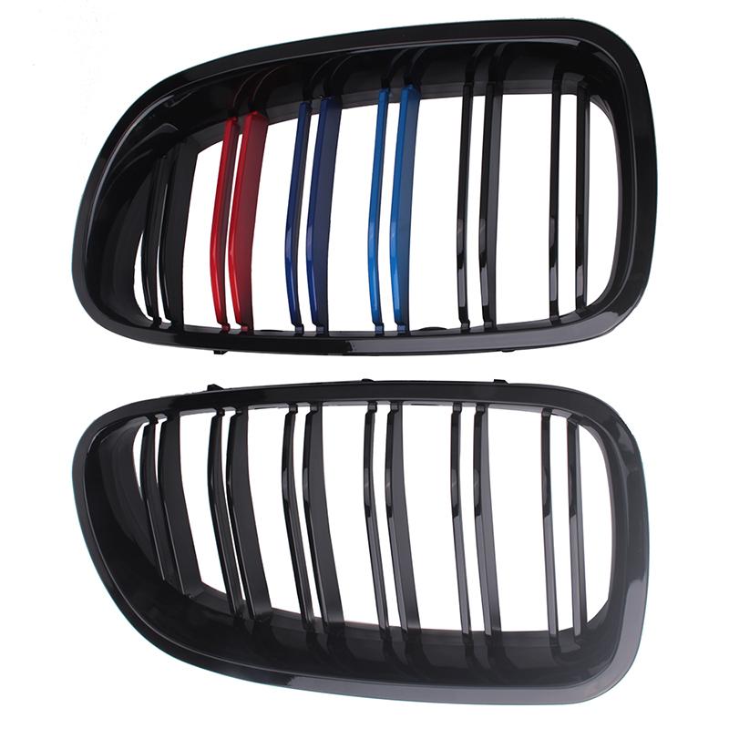 Rhyming Front Bumper Kidney Grille Black Dual Grill Fit For BMW F10 F11 F18 5-Series 2010-2016 Car Accessories Replacement