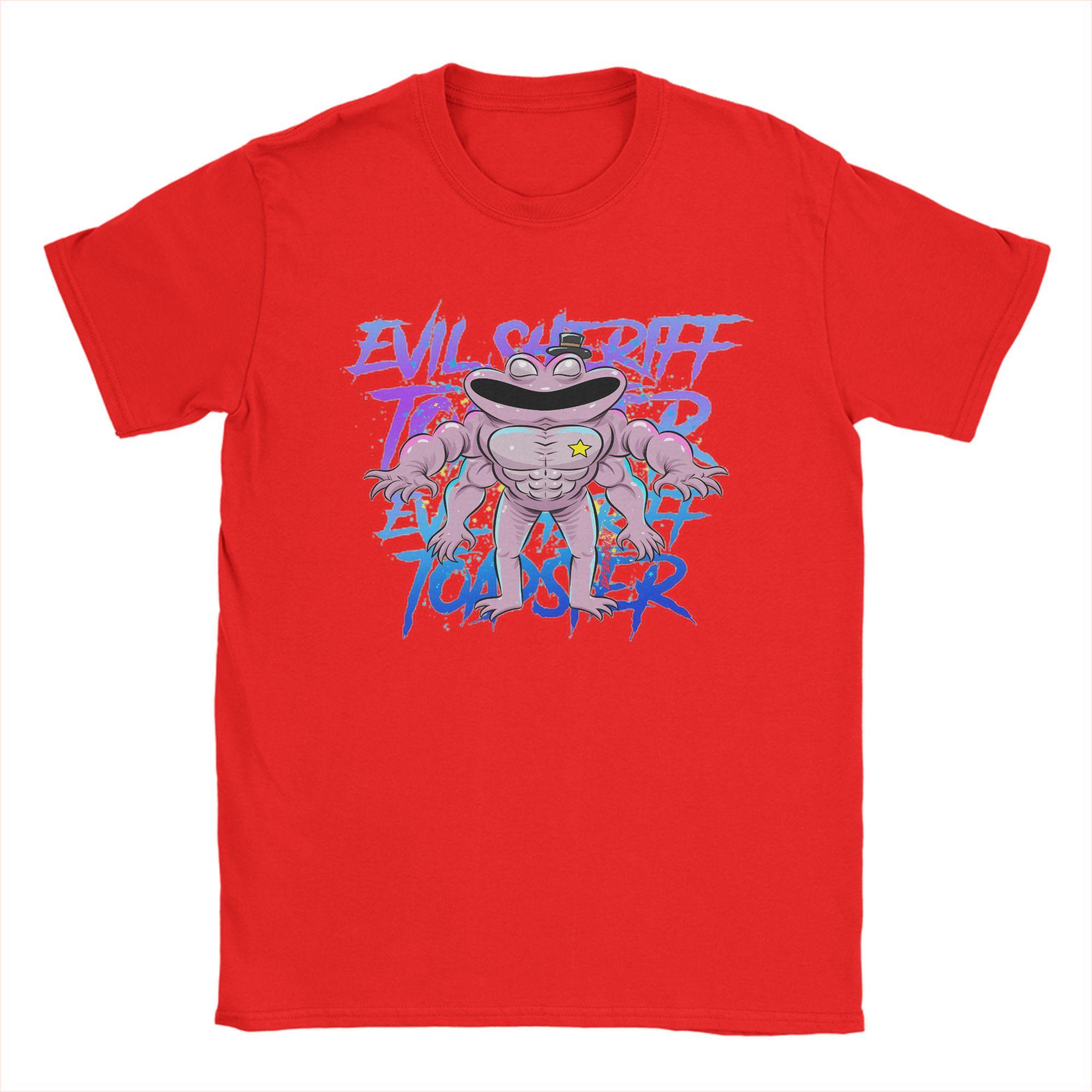 Garten of Banban EVIL SHERIFF TOADSTER 100 Cotton TShirt Unisex Summer Y2K Casual TShirts ONeck Leisure Tees Oversized Cheap S