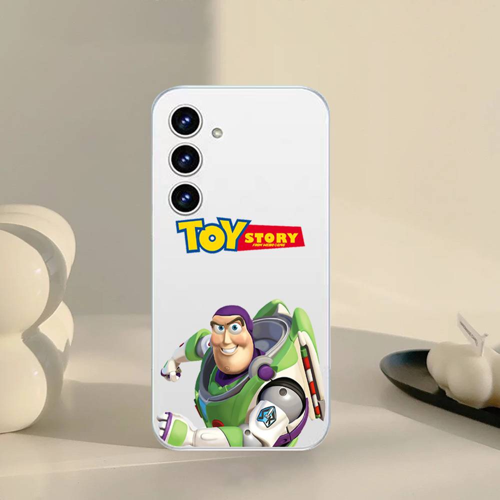 B-Buzz Lightyear Phone Case For Samsung Galaxy S21 S22 S23 S24 S25ULTRA FE Ultra Plus5G A52S Transparent Cover