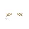Star Stud Earrings Four-pointed Star Little Star Earrings Mini Earbone Studs